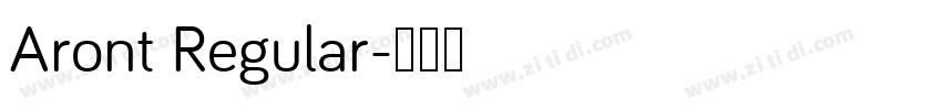 Aront Regular字体转换